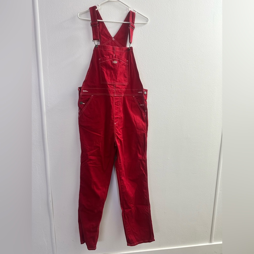 Dickies Vivid Red Overall Jumpsuit